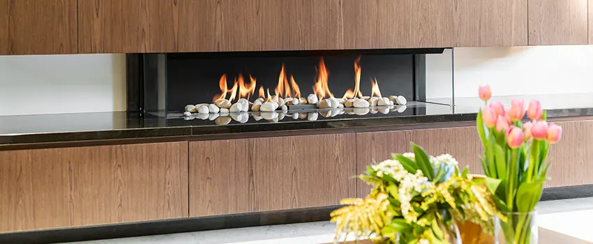Double-height Fireplace Design Refurbishment in Rancho Cordova, California
